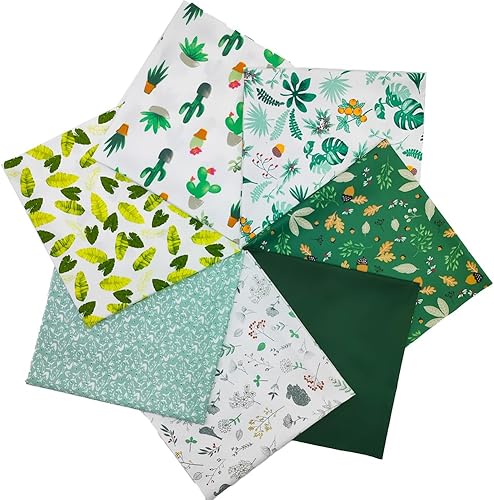 Miniatura 13 de Tela, 8 unids/lote de tela de algodón grueso 19.69 "x 19.69" (50 x 50 cm) acolchado de algodón, hojas cuadradas precortadas para patchwork costura