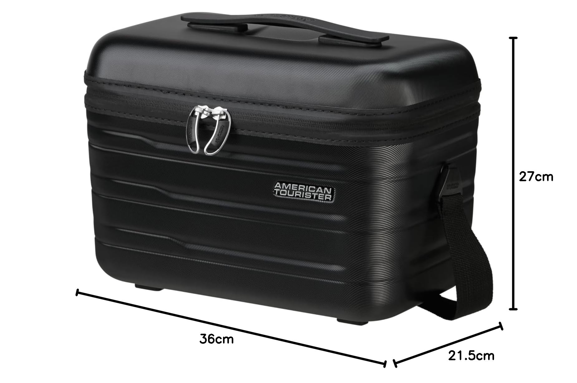American Tourist Flashline - Cosmetic Case, 36 cm, czarny (Shadow Black)