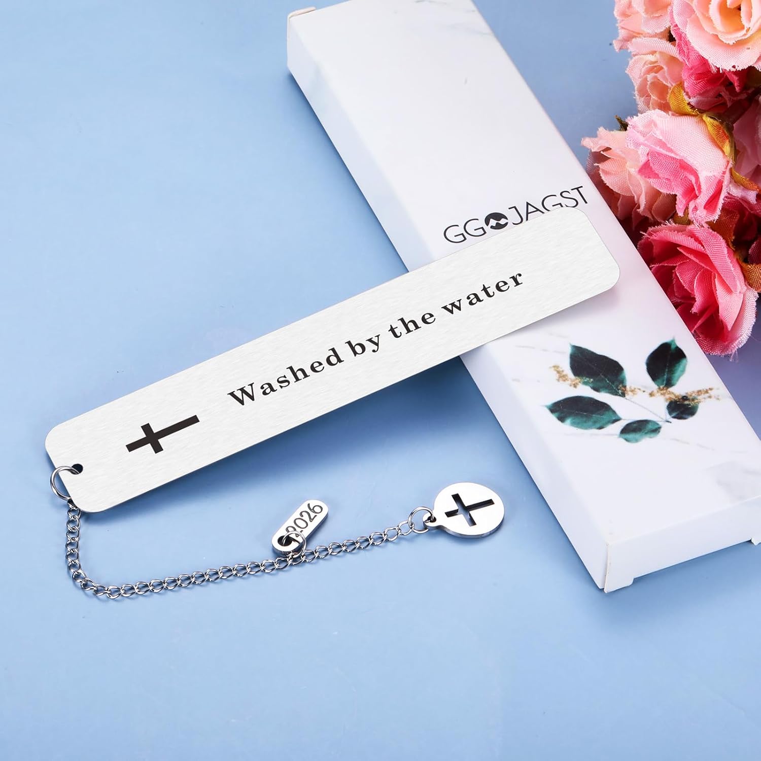 Baptism Gifts for Girl Boys Bookmark Gift for First Communion Christening Gifts for Goddaughter Godson Godchild Baby Girl Adult Baptism Gifts for Women Men Friends Catholic Gifts Religious Bookmarks - Image 2