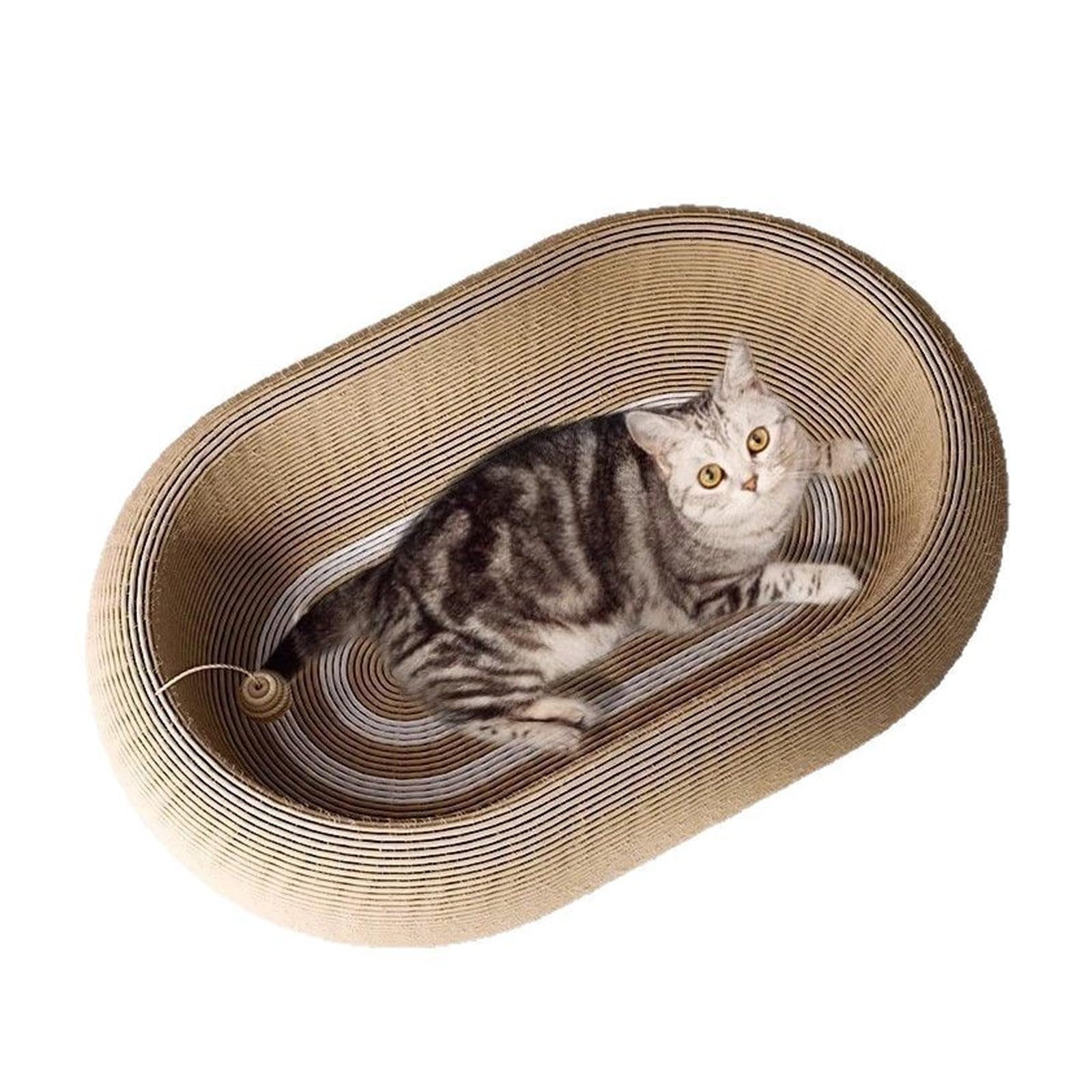 Griffoir en sisal 2 en 1 pour chat, griffoir en sisal, tapis à griffer pour griffer les griffes et se reposer 60 x 40 x 12 cm pour que tous les chats puissent jouer et se détendre (version générale
