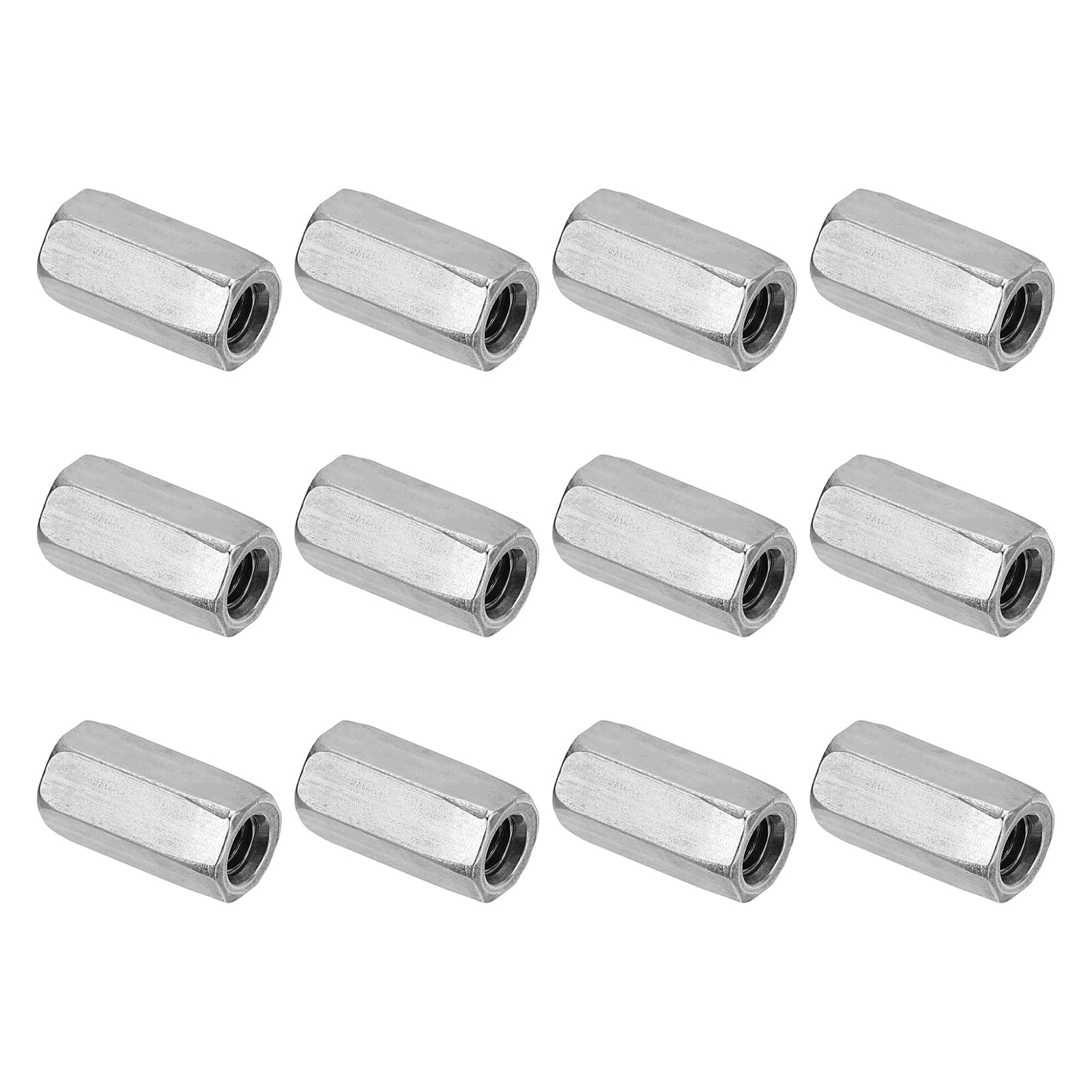 PATIKIL M6 x 1-Pitch 304 Stainless Steel Hex Coupling Nuts