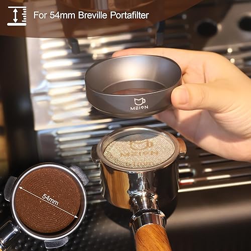 Miniatura 7 de Embudo de dosificación de 2.126 in para portafiltros Breville, embudo dosificador magnético de café expreso, herramientas de expreso, accesorios de