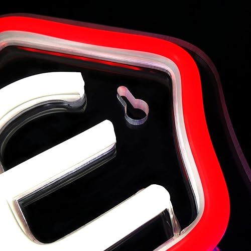 Miniatura 5 de Route 66 Letrero de neón histórico de Estados Unidos High Way acrílico LED para decoración de pared de dormitorio, luz de neón azul, sala de juegos,