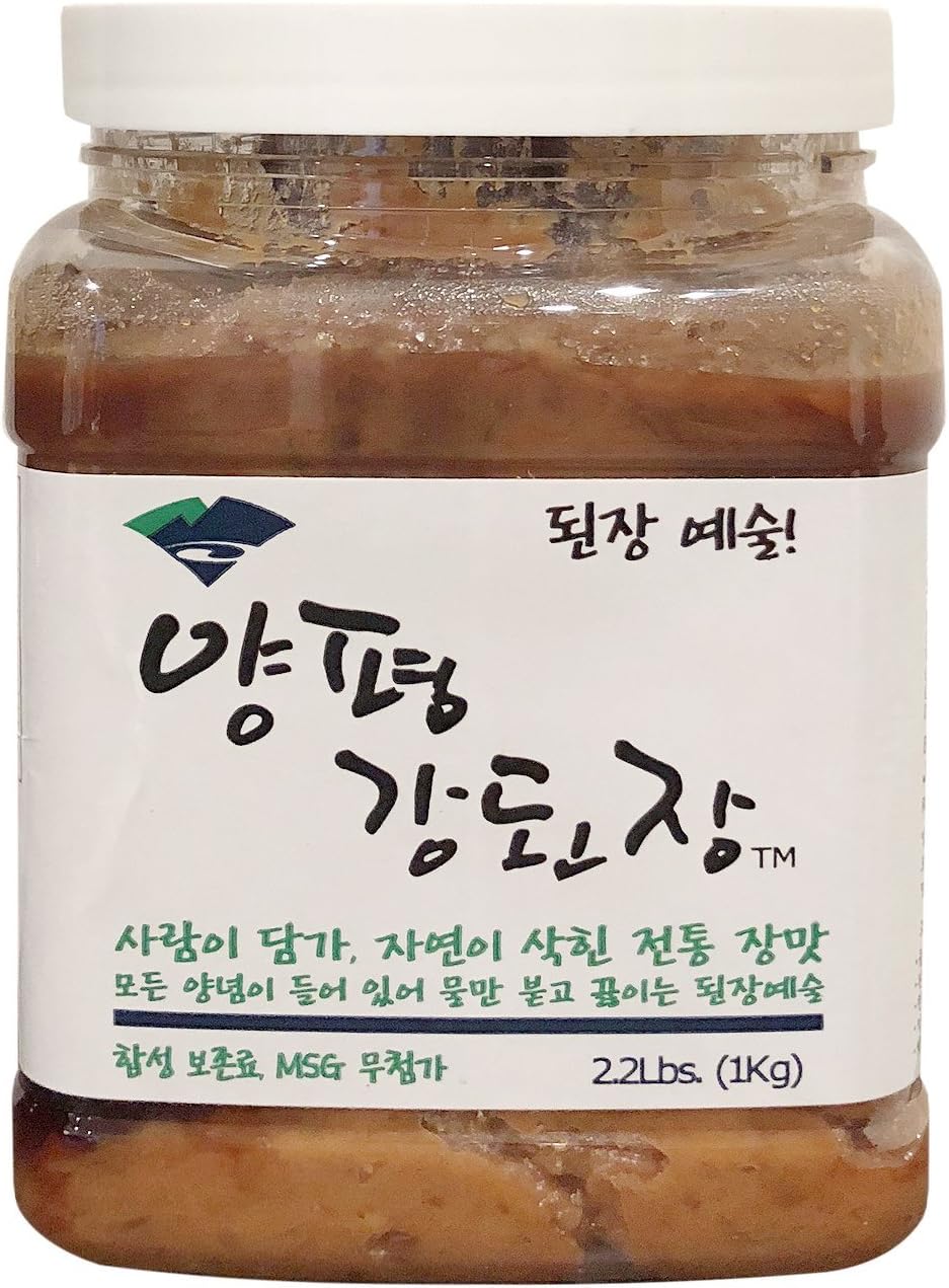 Yangpyeong Premium Unpasteurized Seasoned Soybean Paste 2.2lbs (Soybean Paste, 1 Pack)