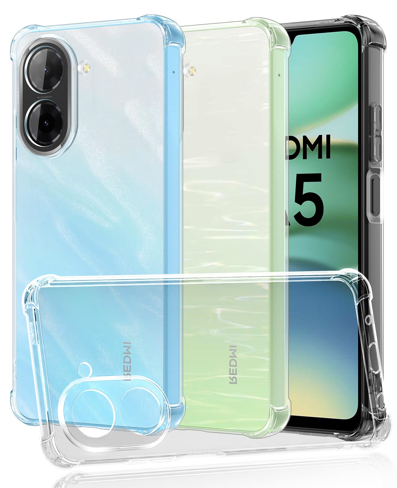Custodia Xiaomi Redmi A5 in silicone flessibile – Trasparente - Italiano
