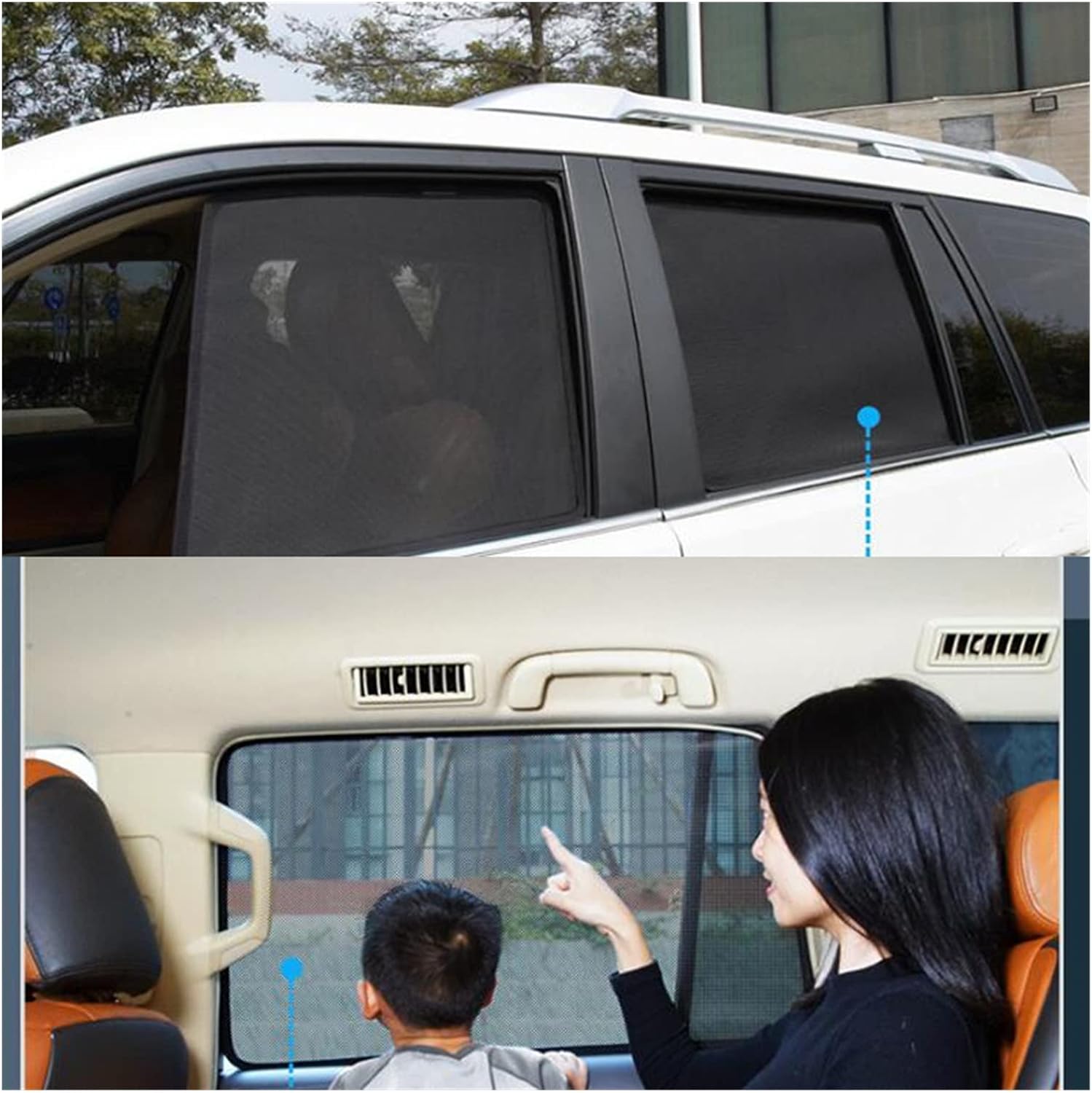 for CC 2018- Car Side Rear Sunshade Visor Curtain(4)