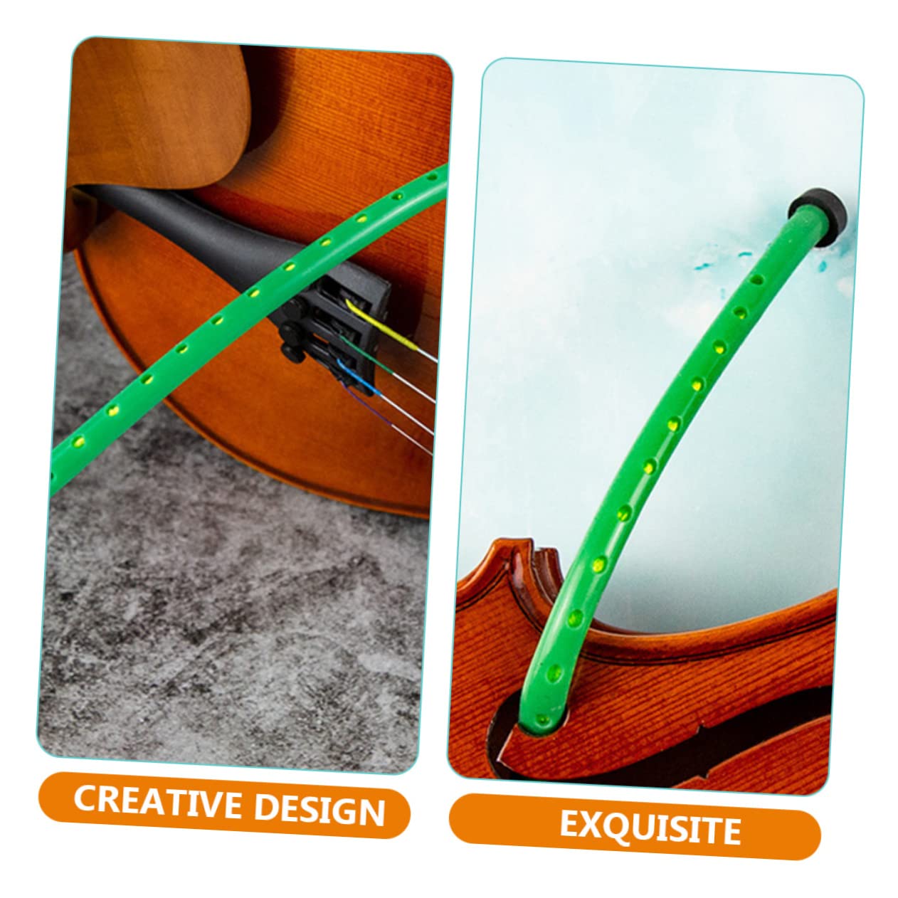 Garneck Humidificador Portátil para Violin de Goma Verde que Previene el Agrietamiento del Panel y Humedece Eficazmente el Instrumento