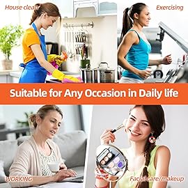 iFwevs 50PCS Multicolor Seamless Toddler Hair Cotton Seamless Ponytail Holders,No Damage Elastics Hair Bands for Thick Heavy &Curly Hair