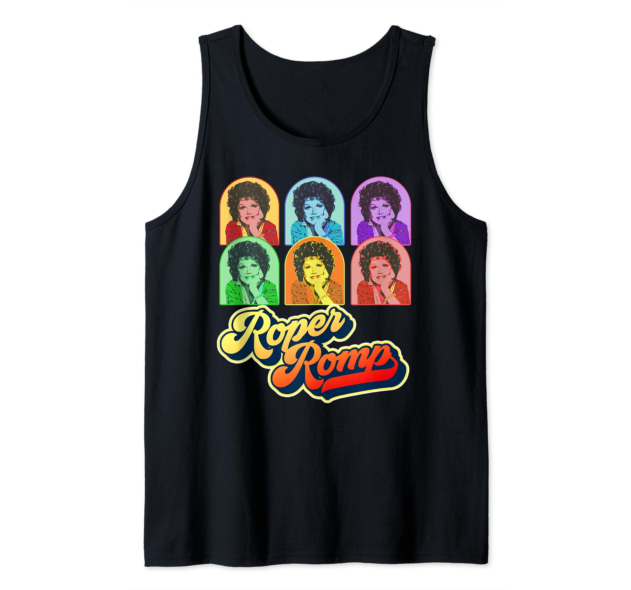 Roper Romp Pop Art Mrs. Roper Three's Company Retro Tank Top