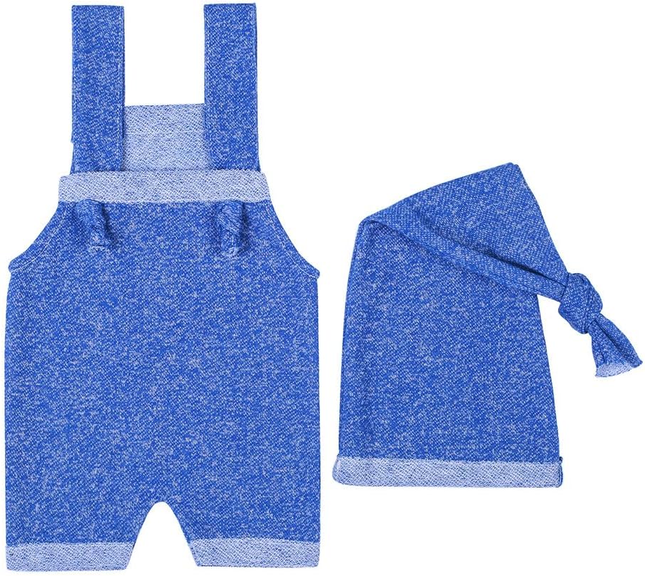 Newborn Baby Boy Girl Jumpsuit Photography Outfits One Piece Suspender Pants Photo Romper Outfit