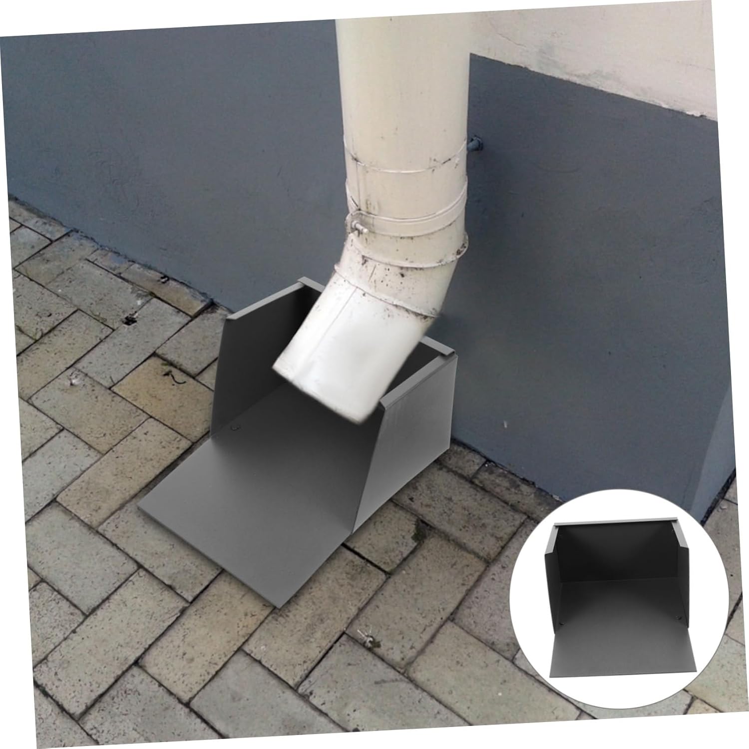 Gutter Downspout Extension Durable Rain Gutter Splash Block for Outdoor Rainwater Harvesting Deep for Villas and Buildings Resistant