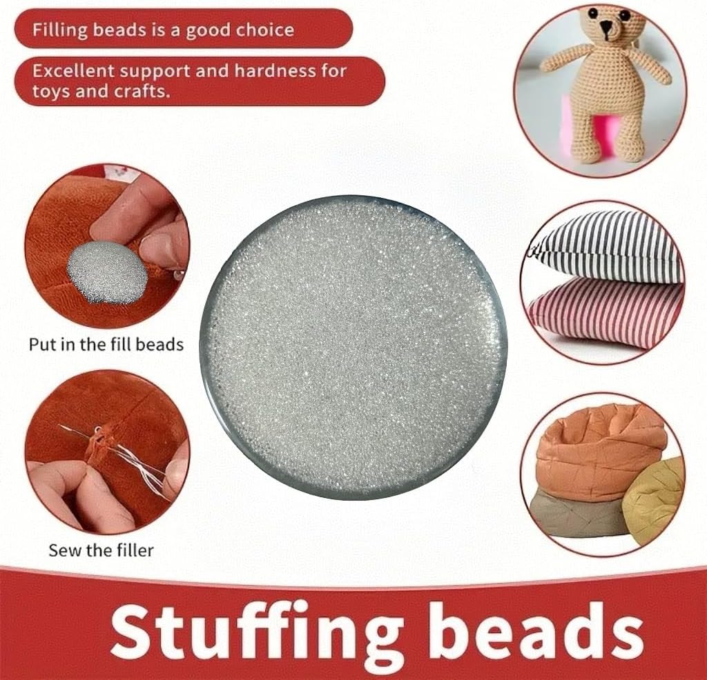 10LB Weighted Beads for Stuffed Animals Filler for Blankets Pillows Reborn Dolls Shooting Rest Bag DIY of Various Weighted Projects (10, Pounds)