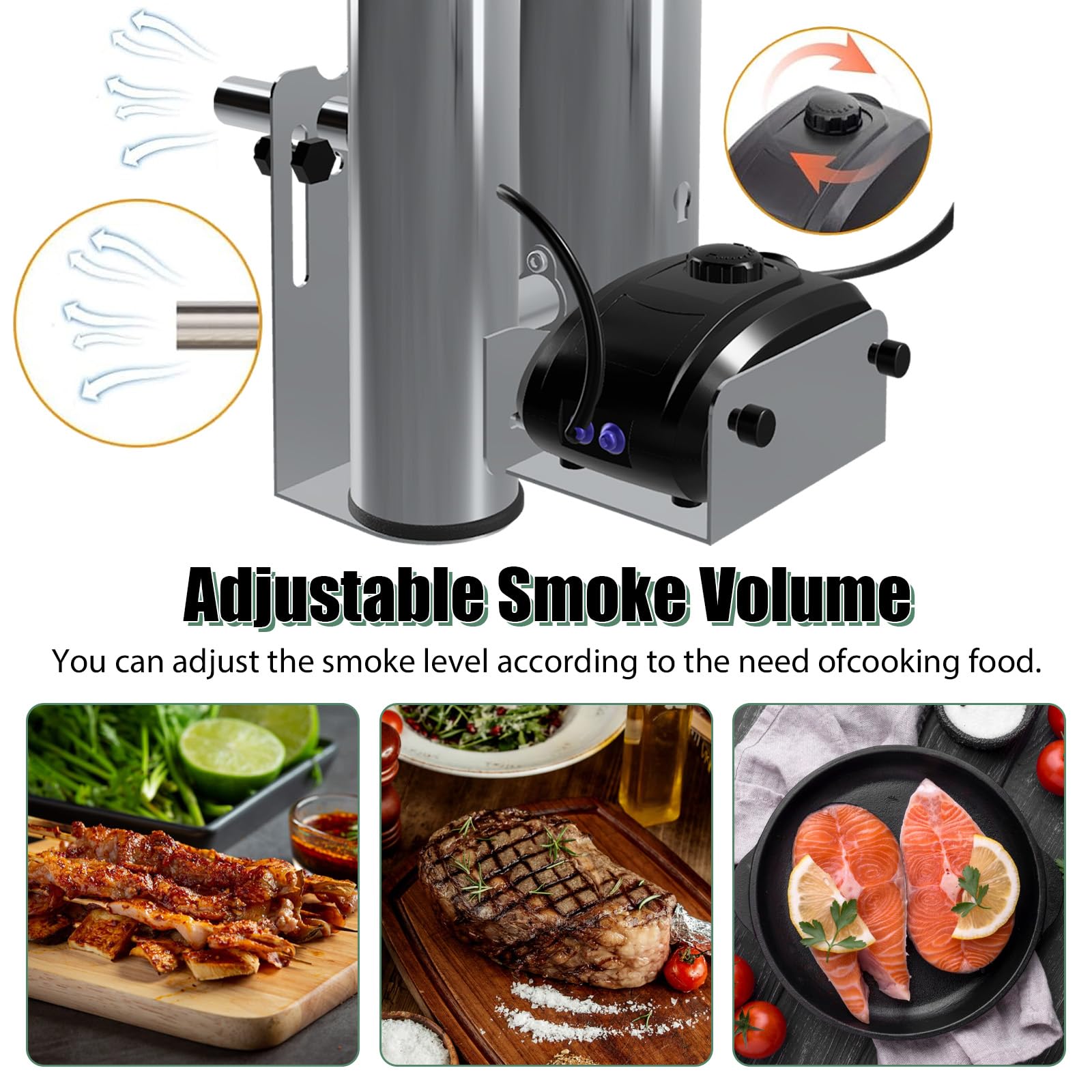 Edelstahl Kaltrauchgenerator, Tragbares Räucherofen Elektrisch Zum Räuchern von Lebensmitteln und Fleisch, BBQ Rauch-Erzeuger, Rauchgenerator zum Räuchern von Lebensmitteln, Fleisch, Fisch, BBQ