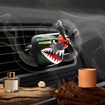 Voiture de combat Air Décoration pour l'aération des fraicheurs, 2026 Nouveau Shark Fighter Rotating Propeller voiture Diffuseur Vent Clip, voiture Air Freshener, Accessoires de Voiture pour Homme