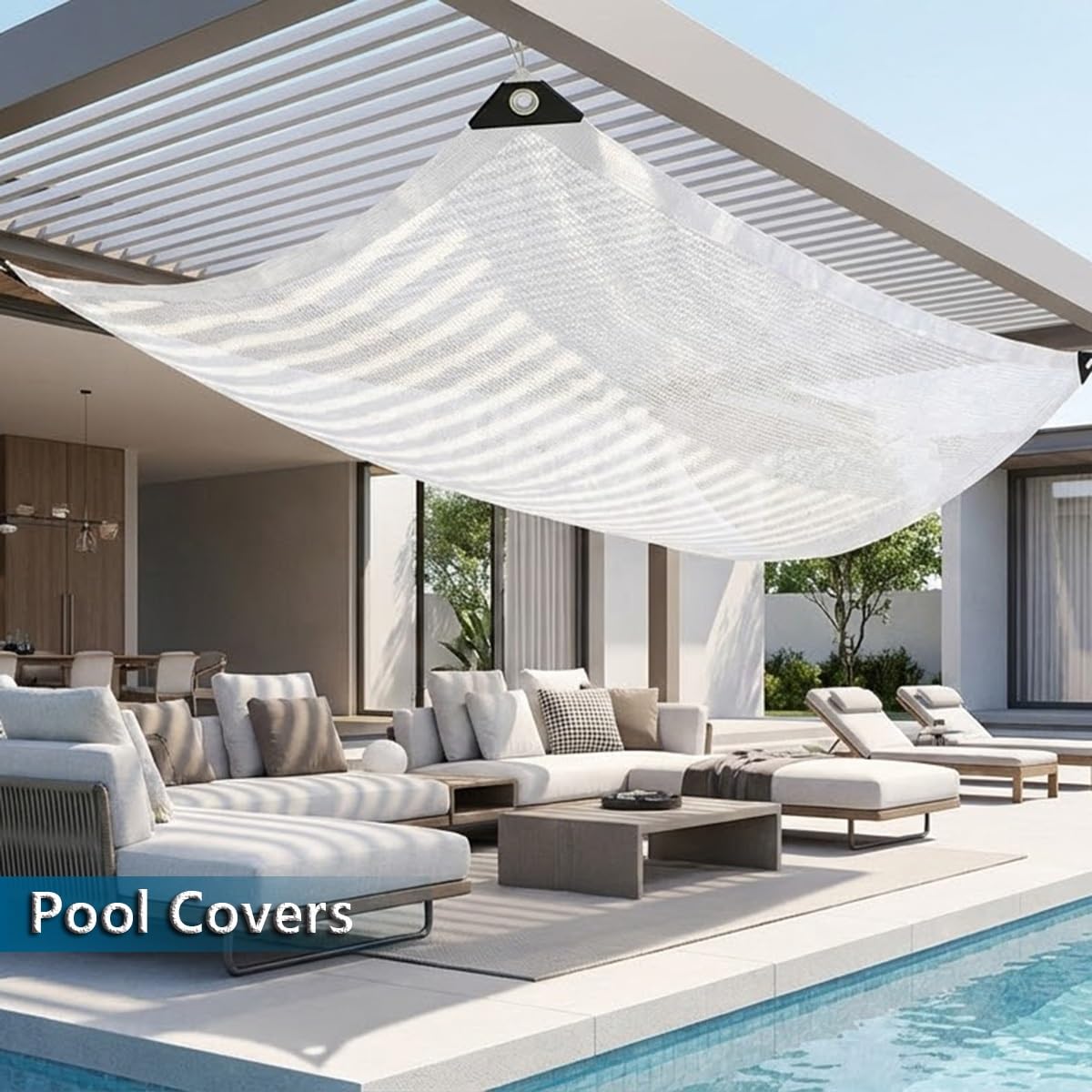 Malla Sombreadora con Ojales 55% Anti-UV, Red de Sombra Resistente | Tela de Sombra Protección Solar Exterior, Vela de Sombra HDPE, para Invernadero Jardín Pérgola(4.0m x 8m(13.1ft x 26.2ft))