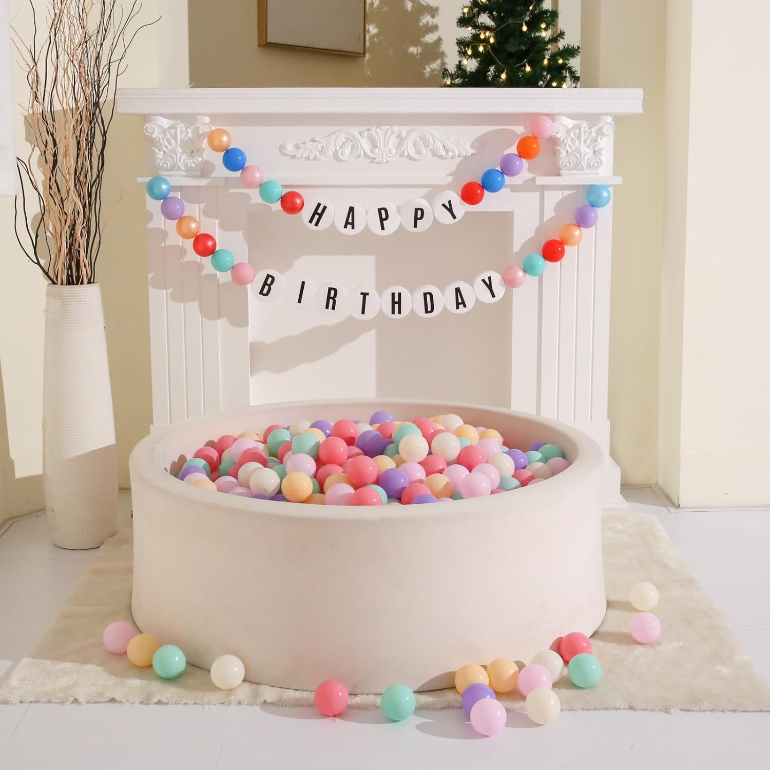 GOGOSO Pastel Baby Play Balls for Toddler Ball Pit Playpen Tent Birthday Party Plastic Toys
