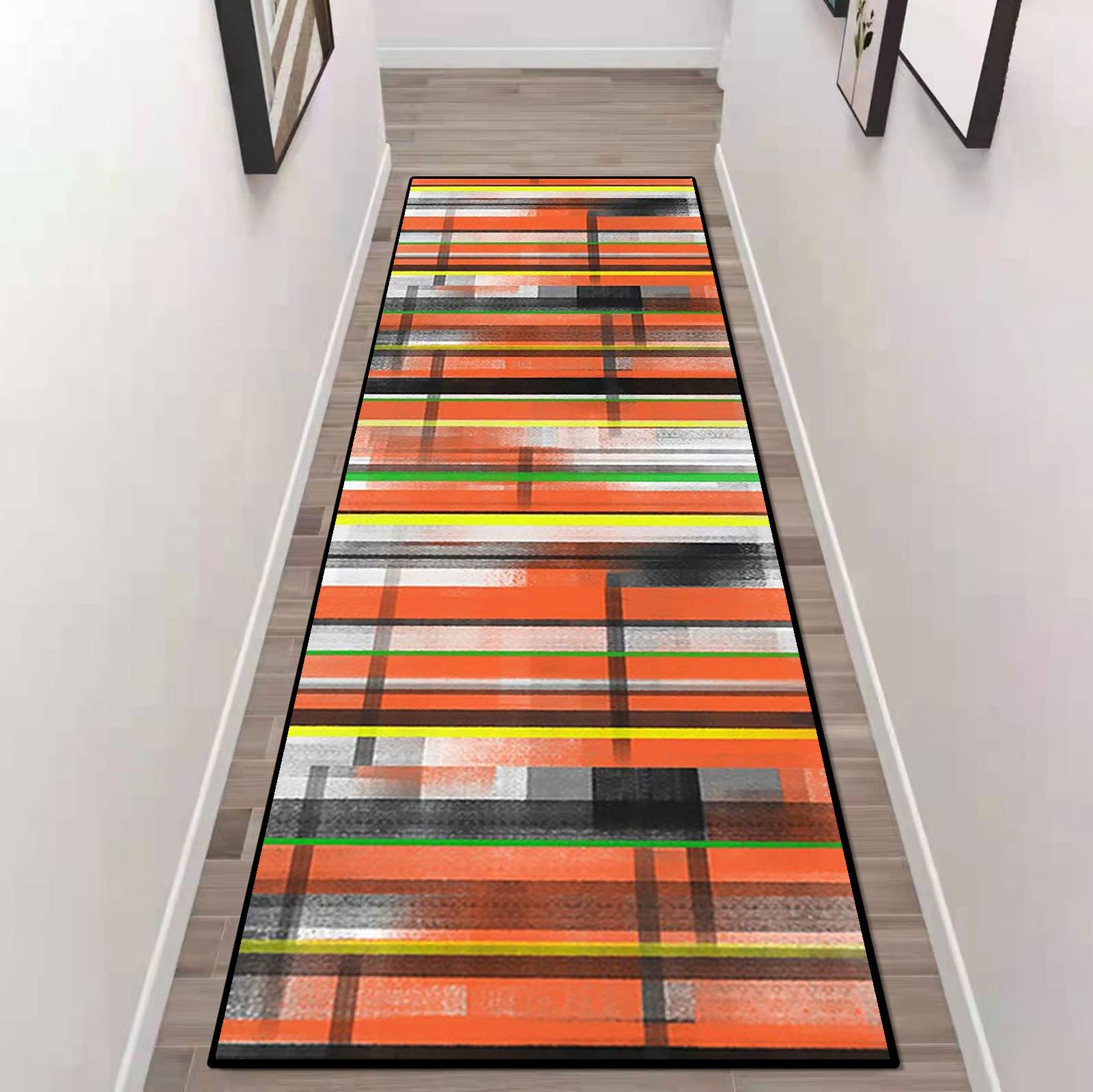 Tapis de couloir antidérapant lavable pour stopper les glissades et les taches