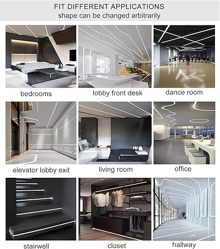 Miniatura 7 de ZHAOLIGH - Sistema de canal LED de silicona, tubo flexible de 16.4 pies, 1.181 x 0.787 in, tubo flexible para luz de neón de bricolaje, tubo en