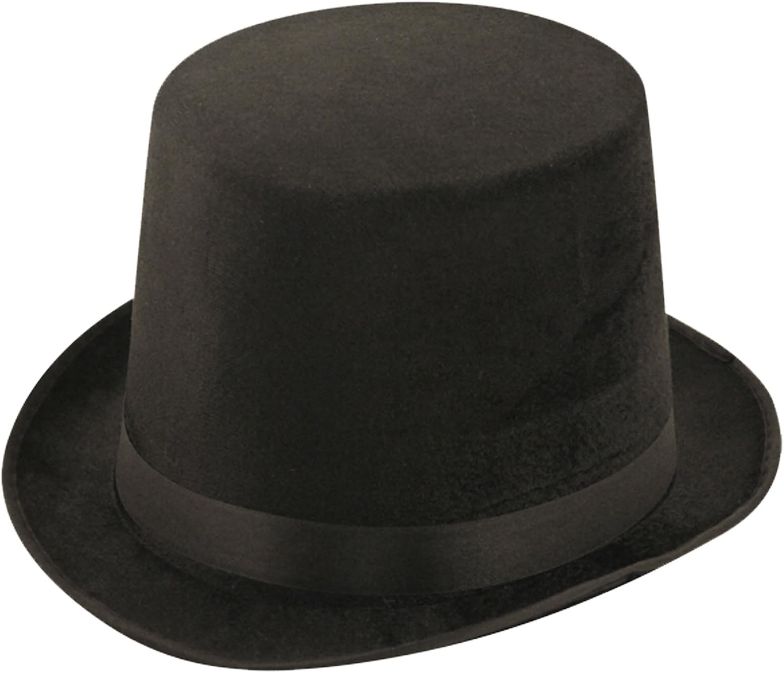 labreeze Lincoln Top Hat Black Velour Cabaret Magician Victorian Fancy Dress Party Hat