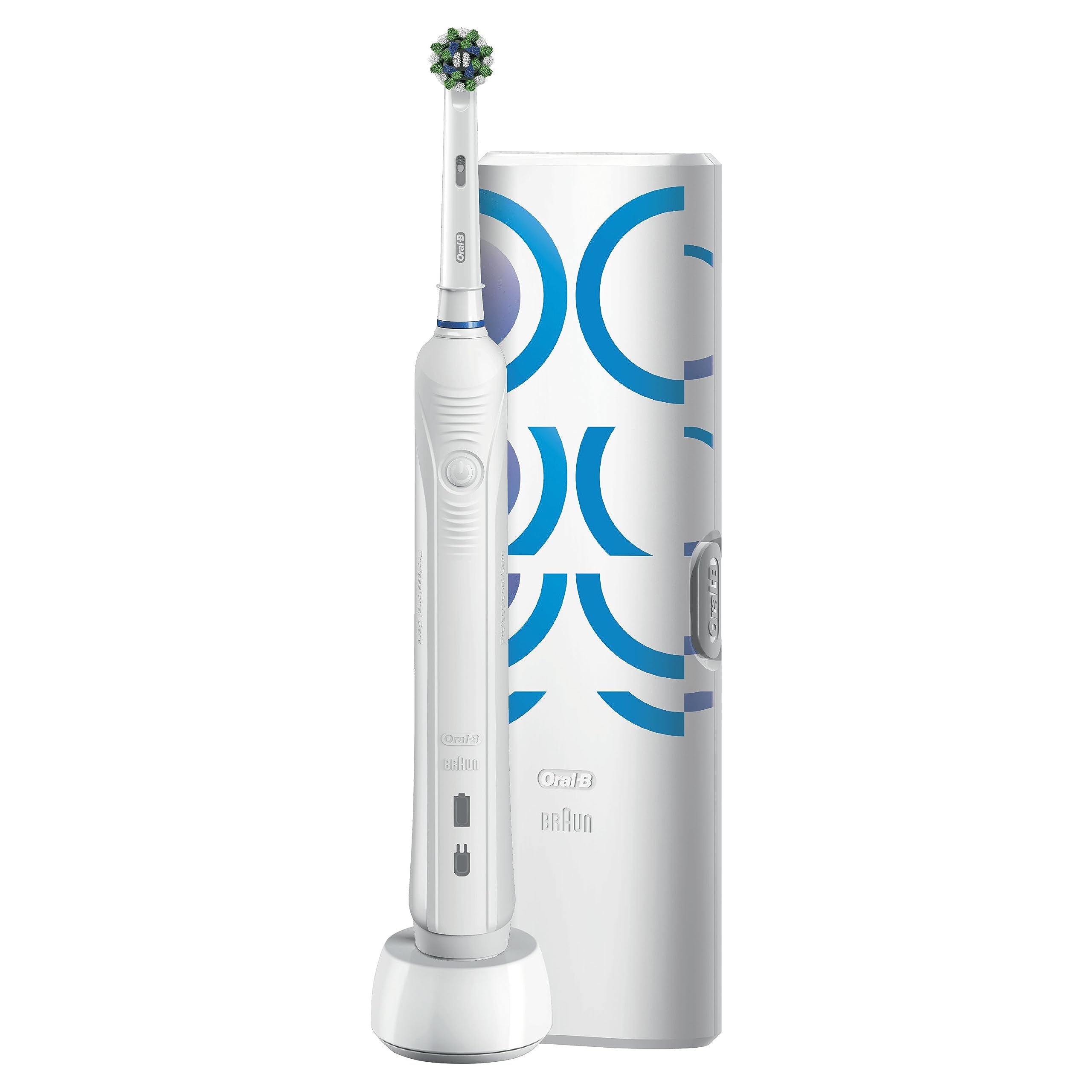 Oral-B Pro 1 750 Brosse À Dents Électrique Avec Technologie 3D, Blanche, 1 Étui De Voyage, 1 Brossette