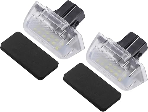 Juego de 2 luces LED blancas para matrícula de automóvil de 6500 K, n. 4388111 3528SMD para Ford Transit MK3 MK4 MK5 MK6 Van 1985-2014 ABS