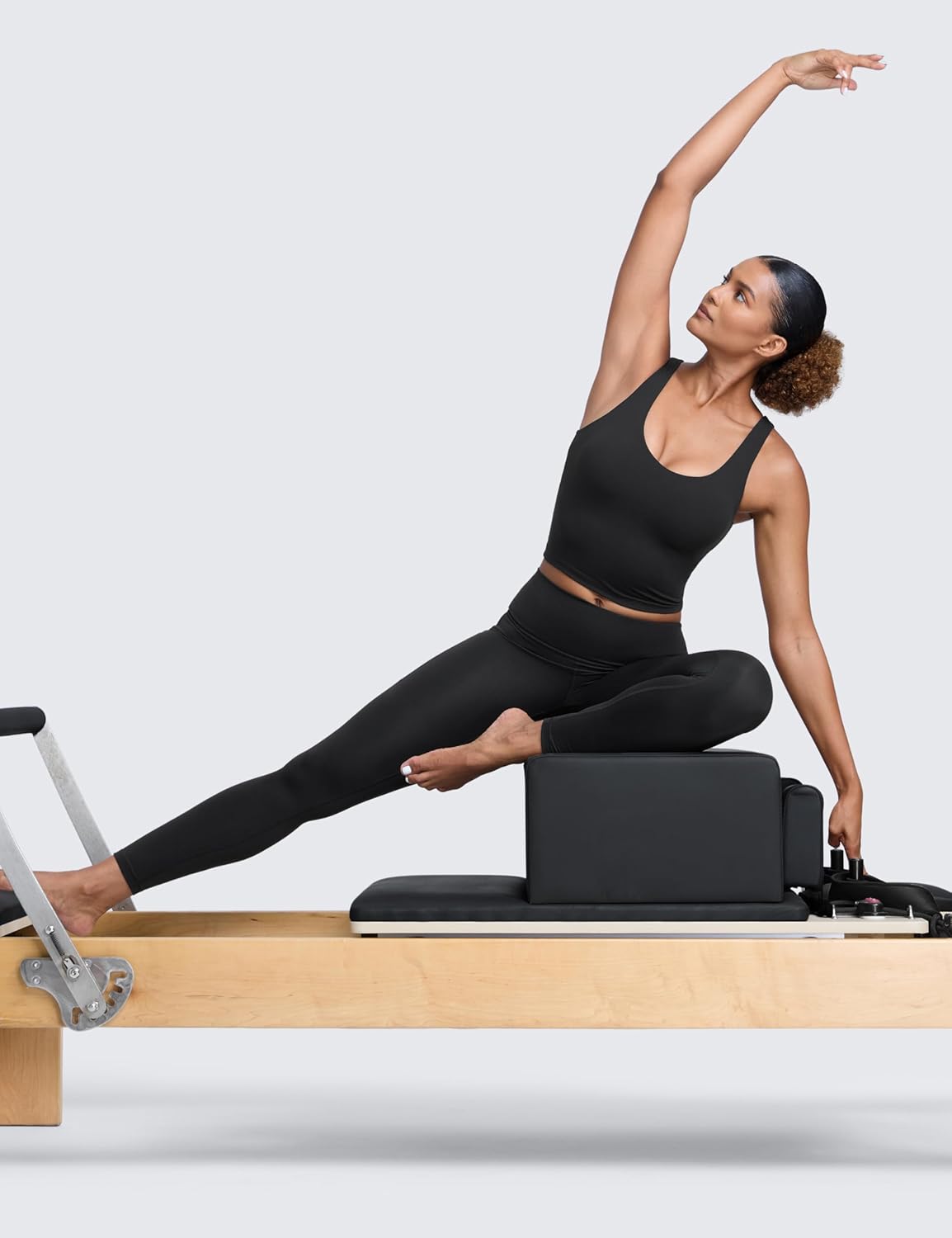 CRZ YOGA Butterlift Racerback Crop Tank Tops for Women - U Neck Yoga Padded Longline Sports Bras Pilates Workout - Image 3