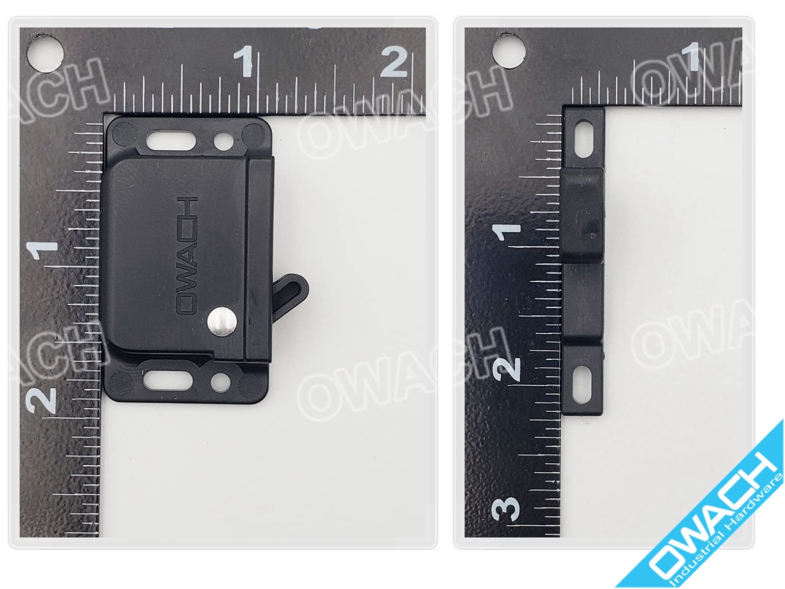 Southco C3-805 - Paquete de 10 cierres de cajón de autocaravana (OWACH CL-308) de repuesto para RV, autocaravana, remolque, caravana, barco, gabinete (paquete de 10, 5 libras, pequeño Keeper, negro)