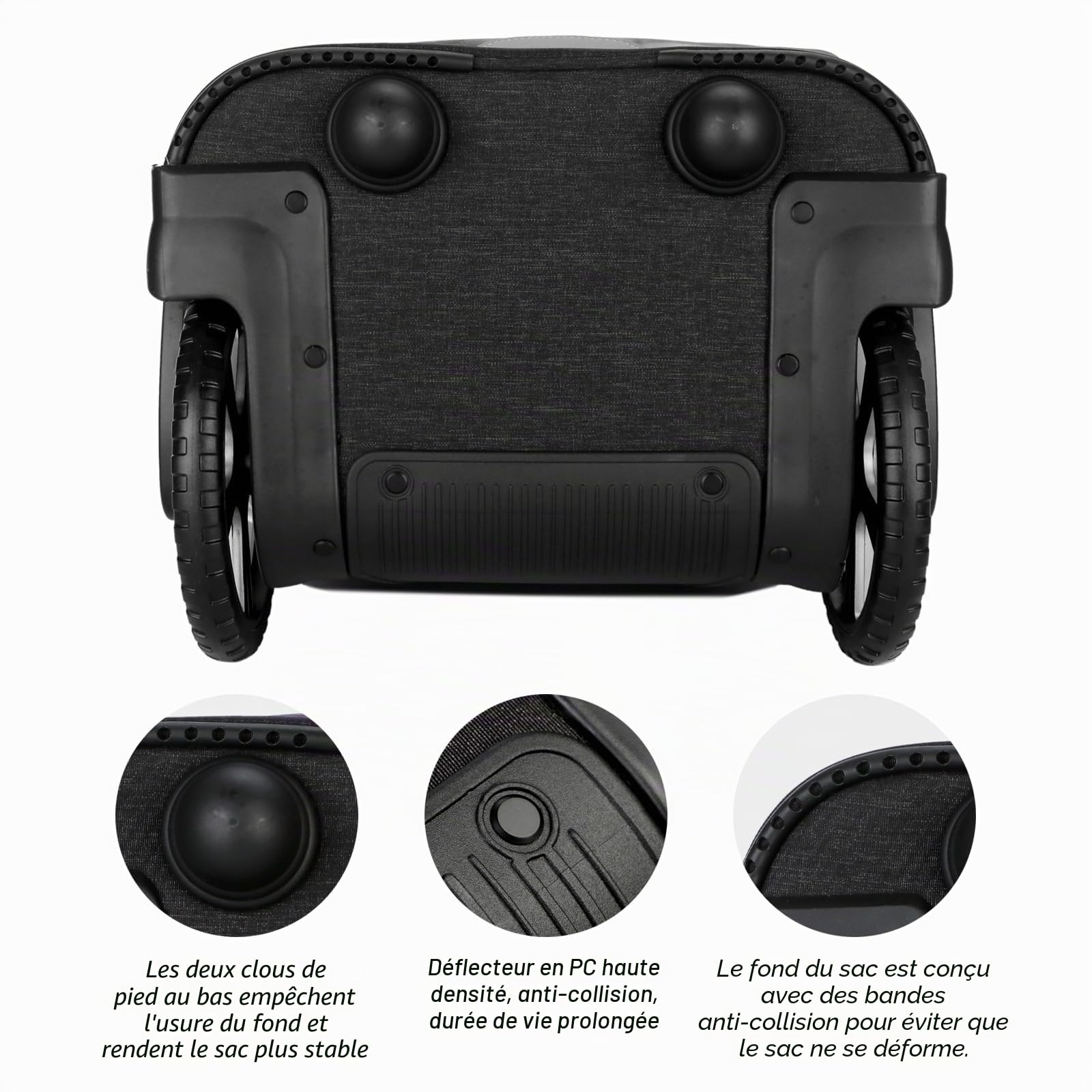 Hivexagon Sacoche à roulettes pour Ordinateur Portable, Sac à Livres à roulettes pour Adolescents, Sacs de Voyage à roulettes, Valise et Porte-Documents avec roulettes, Sac à Livres à