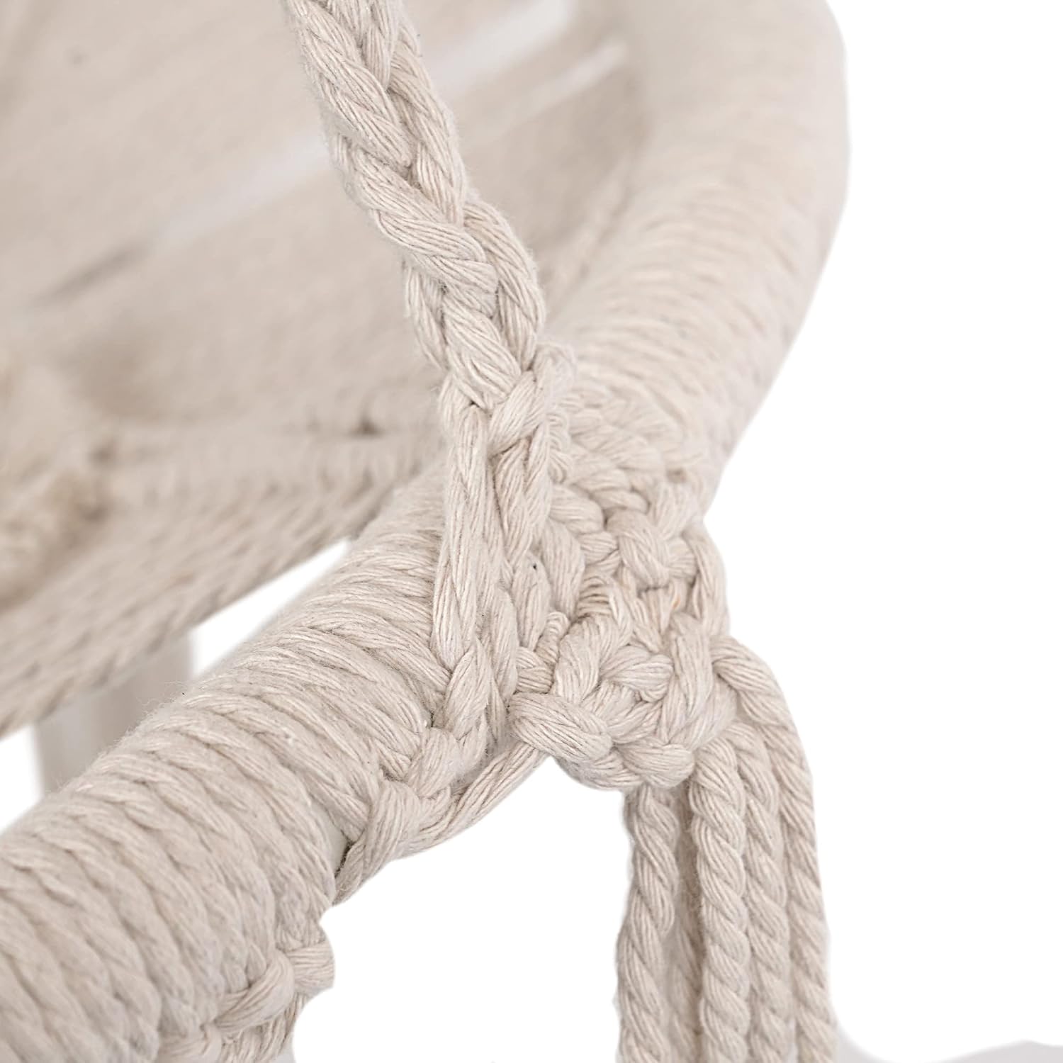 Prime Garden Hammock Chair, Owl Hanging Macrame Swing with Hardware Kits, Handmade Knitted Mesh Rope Swing Chair for Indoor, Outdoor, Bedroom, Patio, Garden, Small (Width 24 in)