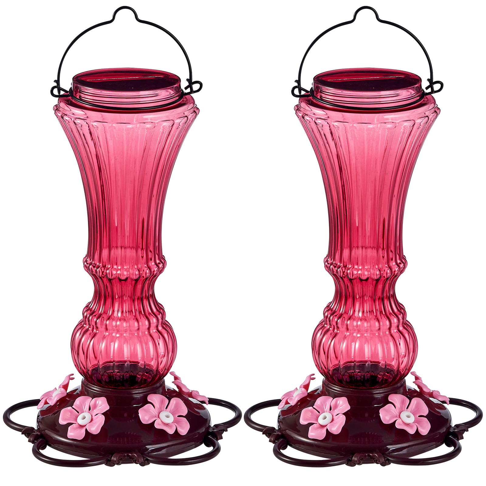 Beserie Plastic Hummingbird Feeder 2-Pack
