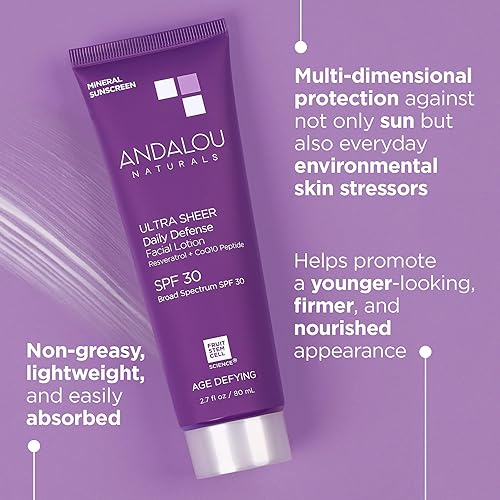 Miniatura 10 de Loción facial Andalou Naturals Daily Defense ultra transparente protección SPF18de 27onzas paquete de de 1