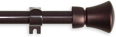 A&F Rod Decor - Sylvia Curtain Rod 48-84 inch - Cocoa