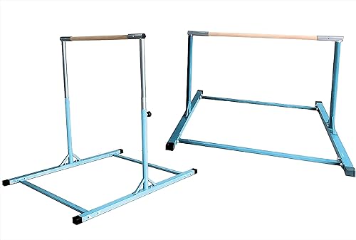 Miniatura 2 de X-Factor Barra horizontal atlética de 5 pies para adolescentes, ajustable, para gimnasia, entrenamiento de niños, color azul