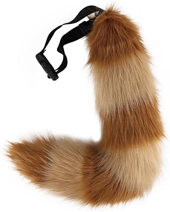 Red Panda Tail Cute Animal Lolita Fluffy Soft Tail Decoration, Halloween Cosplay Party Costume