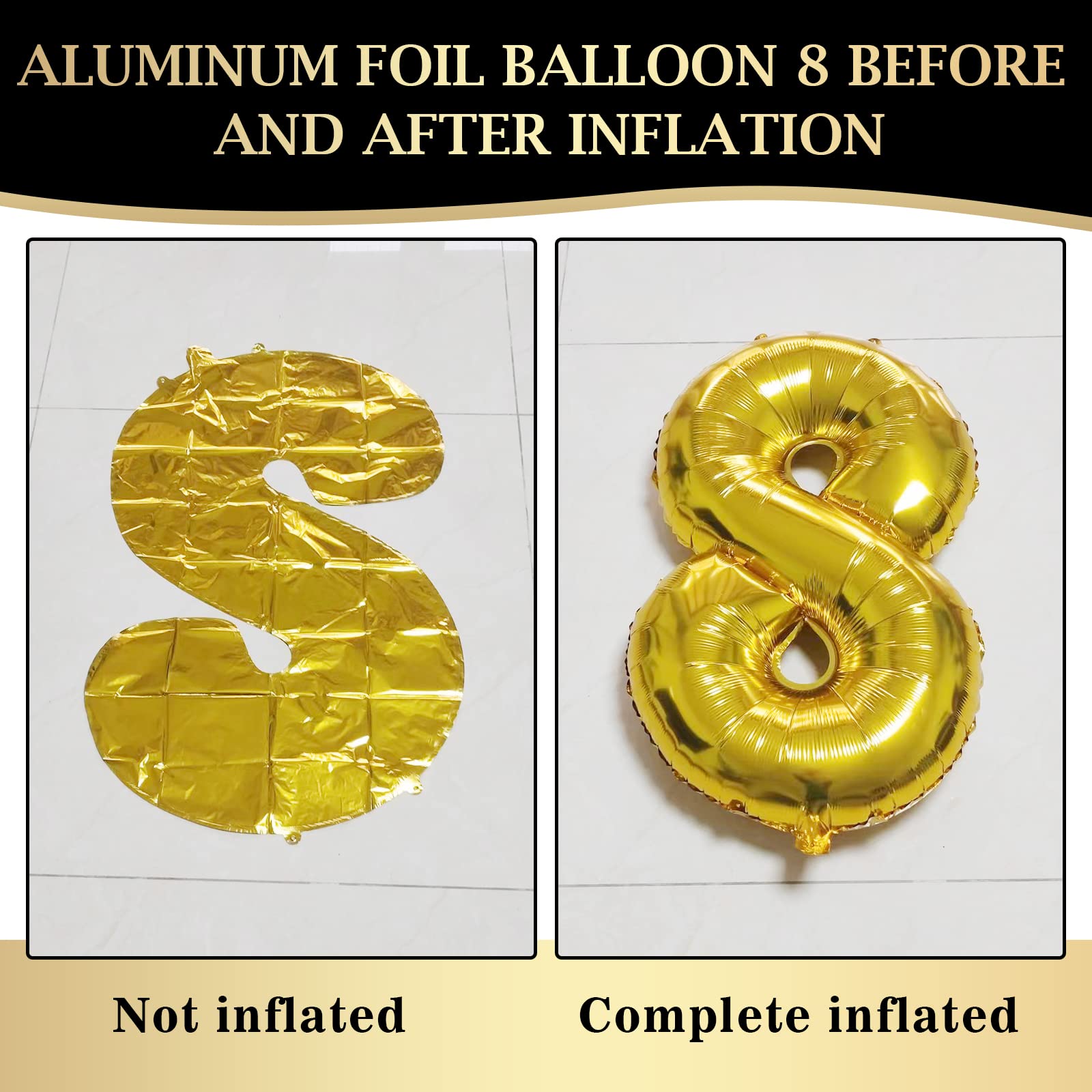 Déco Anniversaire 18 Ans Noir Et Or - Kit Ballons Avec Arche, Guirlande "Happy Birthday" - Pour Fête Garçon Ou Fille