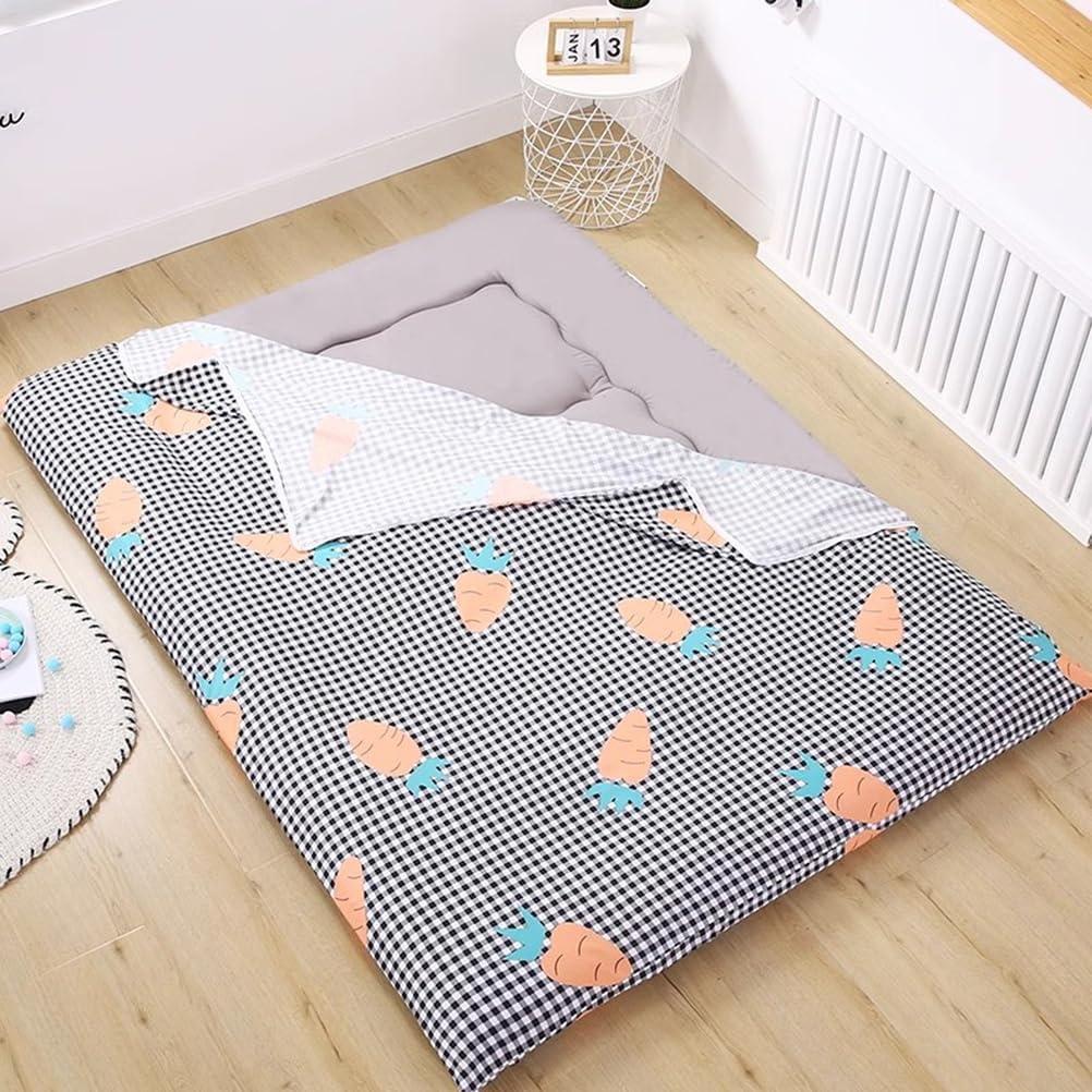Futon Cover for Japanese Futon Floor Mattress Traditional Futon Mattress Cover with Zipper King Size Futon Slipcover Futon Mattress Protector for Bedroom Dormitory,I,90x190cm