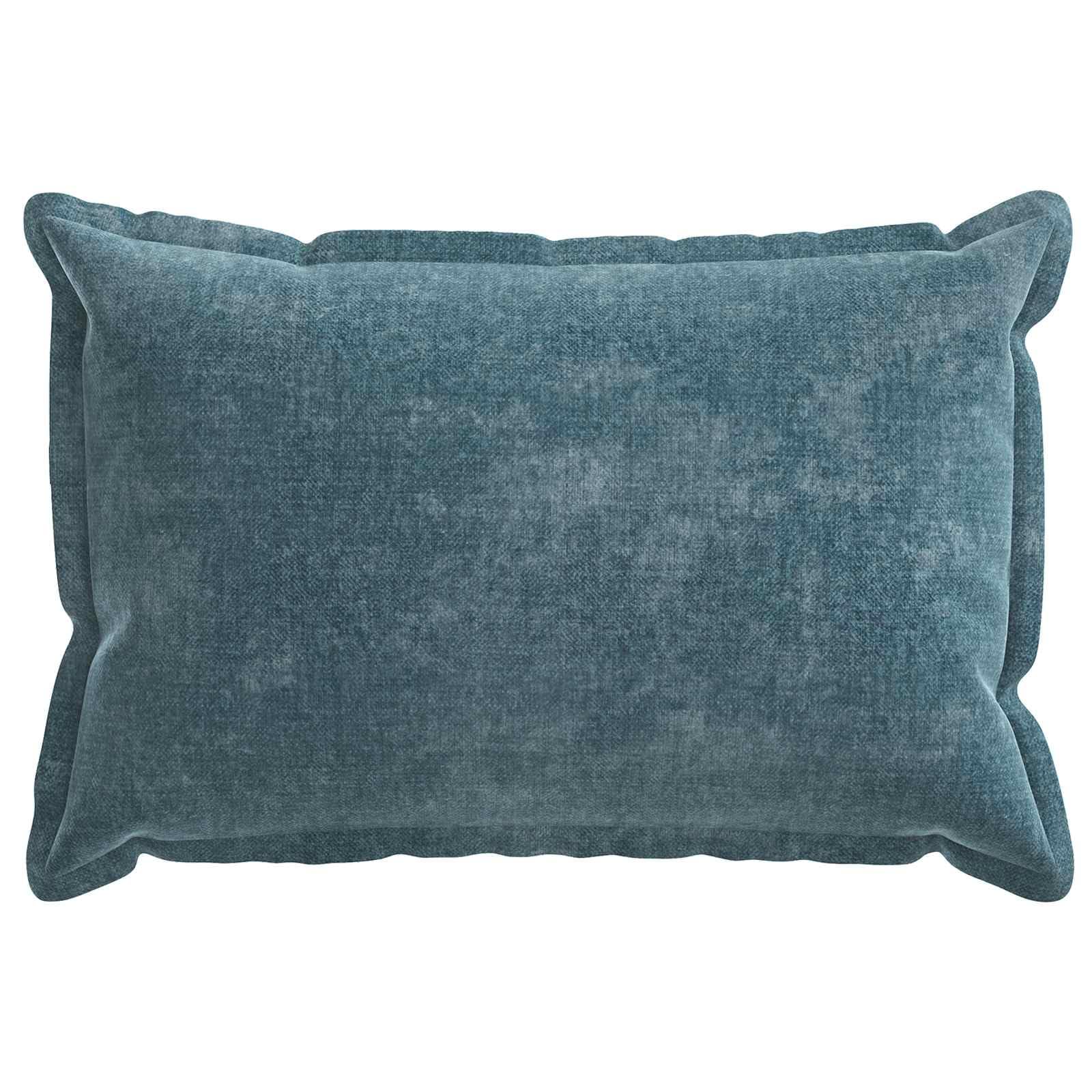 Kissenbezug 6 Stuck Blau 50 x 80 cm Chenille