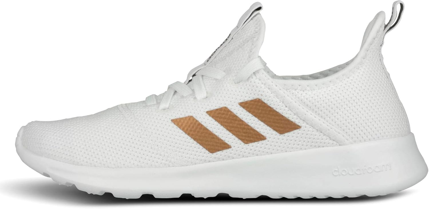 adidas Women's Race Running Shoe 7.5 us Ftwr White/Tactile Gold Met. F17/Metal Grey