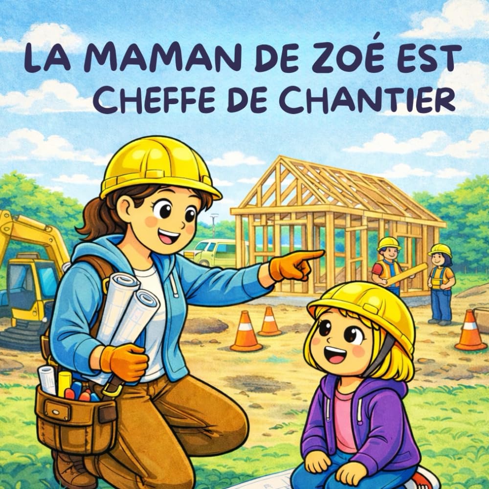 La Maman de Zoé est Cheffe de Chantier: Un album pour éveiller la curiosité des enfants
