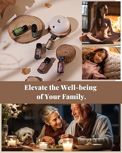 Miniatura 6 de VTS - Difusor sin agua con aroma a madera, juego de regalo de aceites esenciales, mezclas de aceites de aromaterapia para difusores para el hogar, 6