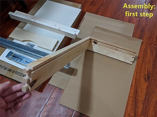 Miniatura 6 de D.I.Y - Cajón extraíble de 11 pulgadas, bandeja rodante de madera para base de cocina, organizador deslizante para almacenamiento de despensa