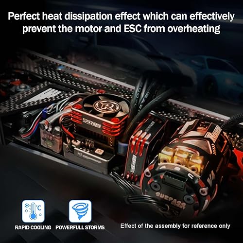 Miniatura 7 de Ventilador de refrigeración de motor de 30 mm, ventilador de refrigeración ESC de 28000 RPM, disipador térmico para coche de escala 1/8 1/10 1/12