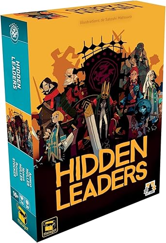 Juego de mesa Hidden Leaders - Juego de deducción y estrategia, juego de fantasía para niños y adultos, a partir de 10 años, 2-6 jugadores, 20-40