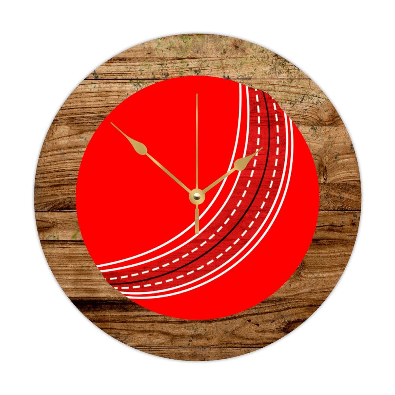 Horloge ronde en bois Merry Christmas pour salon et cuisine festive