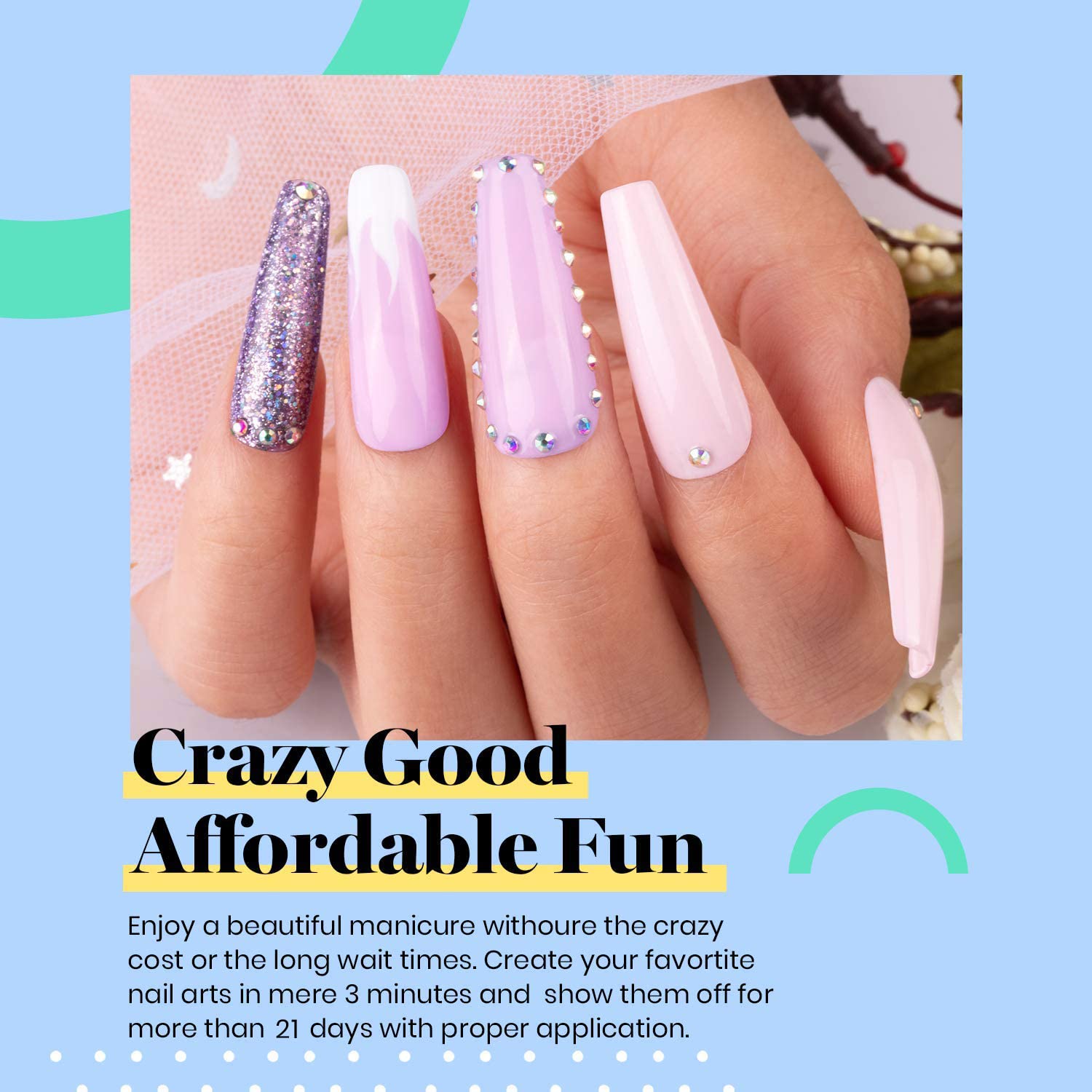 Beetles Nude Pink Gel Nail Polish Kit with U V Light 48W LED Nail Lamp Glitter Gel Nail Polish Starter Kit with U V Light, Soak off Nude Gel Polish Set Gel Nail Kit Home DIY Gifts for Women