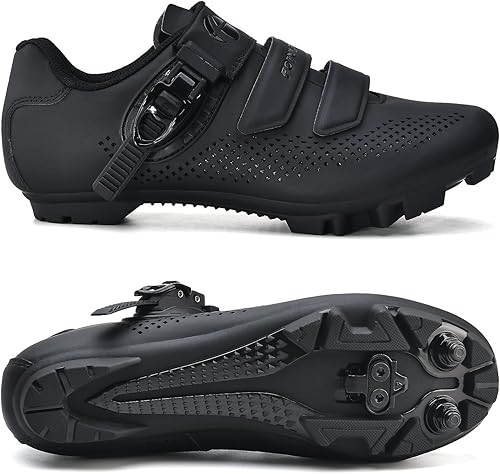 Miniatura 2 de Zapatos de ciclismo de montaña para hombre y mujer, zapatos de bicicleta MTB compatibles con Shimano SPD con tacos