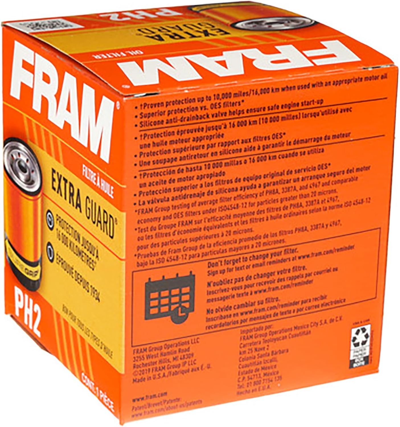 Fram PH2 PH2 Extra Guard Oil Filters