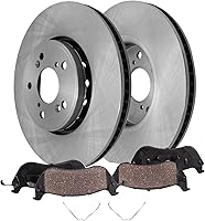 Vista 16 de Detroit Axle - Kit de freno trasero para Chevy Equinox Captiva Sport GMC Terrain Pontiac Torrent Saturn Vue Pinzas de freno de disco con soportes