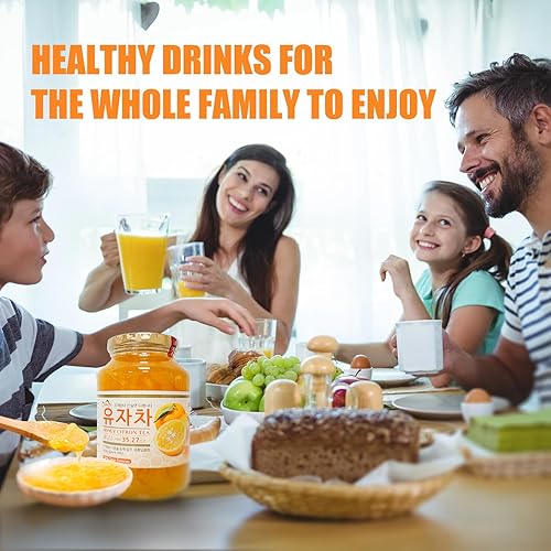 Miniatura 7 de Apexy Auténtico té coreano de miel y cítrico, té de cítrico, solo tienes que añadir agua caliente, mermelada de yuzu, yuzu para ensalada, crema de