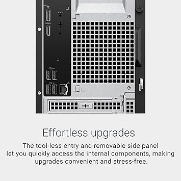 Dell Tower Desktop ECT1250 - Intel Core Ultra 7-265 Processor, UHD Graphics, 16GB Memory, 1TB M.2 SSD, 3.0 SD Card Reader, Wired Keyboard and Mouse, Windows 11 Pro, Basic Onsite Service